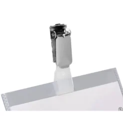 Identificadores Q-Connect de Seguridad con Pinza Metalica en PVC 9x6 cm