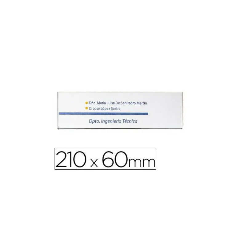 Identificador para puertas/pared marca Archivo 2000 60 x 210 mm