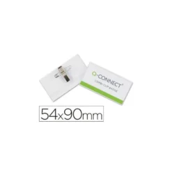 IDENTIFICADOR Q-CONNECT CON PINZA E IMPERDIBLE KF17458 54X90 MM