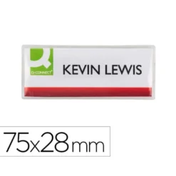 IDENTIFICADOR Q-CONNECT KF14139 CON CLIP MAGNETICO APERTURA SUPERIOR 75X28 MM