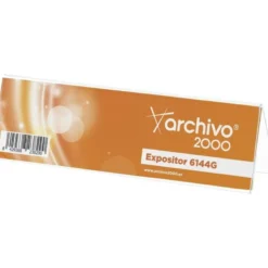 IDENTIFICADOR SOBREMESA ARCHIVO 2000 PREMIUM POLIESTIRENO CRISTAL TRANSPARENTE 50X210X60 MM