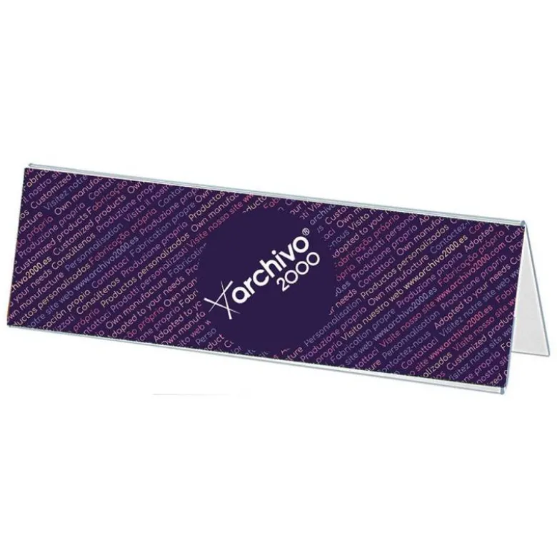 IDENTIFICADOR SOBREMESA ARCHIVO 2000 PREMIUM POLIESTIRENO CRISTAL TRANSPARENTE 50X210X60 MM