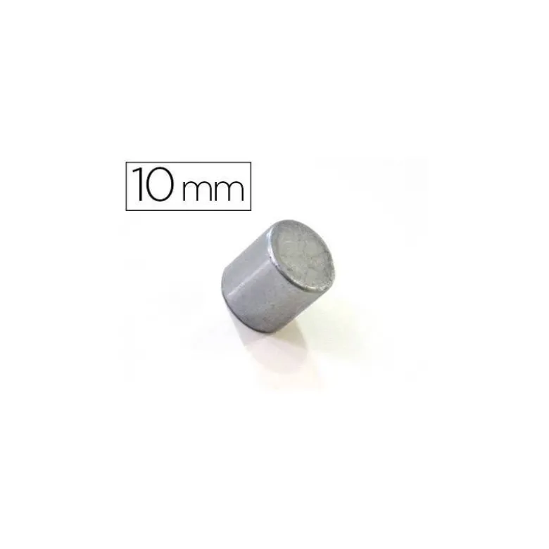 IMANES EXTRAFUERTES BI-OFFICE SUJECION PARA PIZARRA MAGNETICAS 10 MM PLATEADOS BLISTER DE 2 IMANES