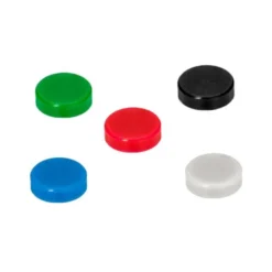 Imanes para sujecion Q-Connect de 35 mm. Colores surtidos. Caja de 10.