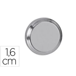 IMAN MAUL CILINDRICO DE NEODIMIO 1,6 CM PESO MAX. 5 KG DIAMETRO COLOR PLATA