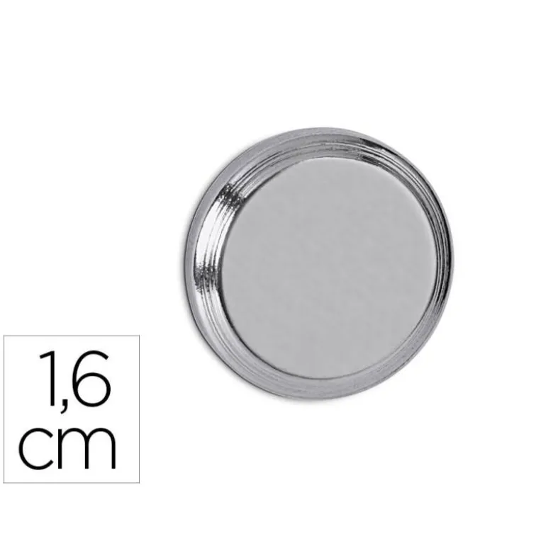 IMAN MAUL CILINDRICO DE NEODIMIO 1,6 CM PESO MAX. 5 KG DIAMETRO COLOR PLATA