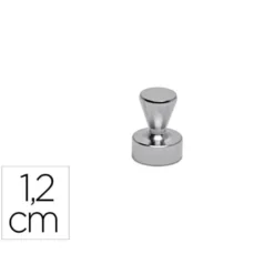 IMAN MAUL CONICO DE NEODIMIO 1,2 CM DIAMETRO PESO MAX. 3,5 KG COLOR PLATA PACK DE 5 UNIDADES