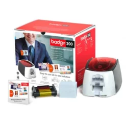 IMPRESORA DE TARJETA BADGY 200 INCLUYE CINTA 100 TARJETAS Y PROGRAMA EDICION BADGE STUDIO+