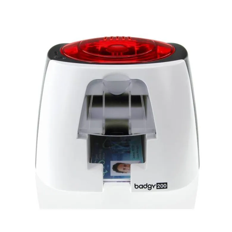 IMPRESORA DE TARJETA BADGY 200 INCLUYE CINTA 100 TARJETAS Y PROGRAMA EDICION BADGE STUDIO+