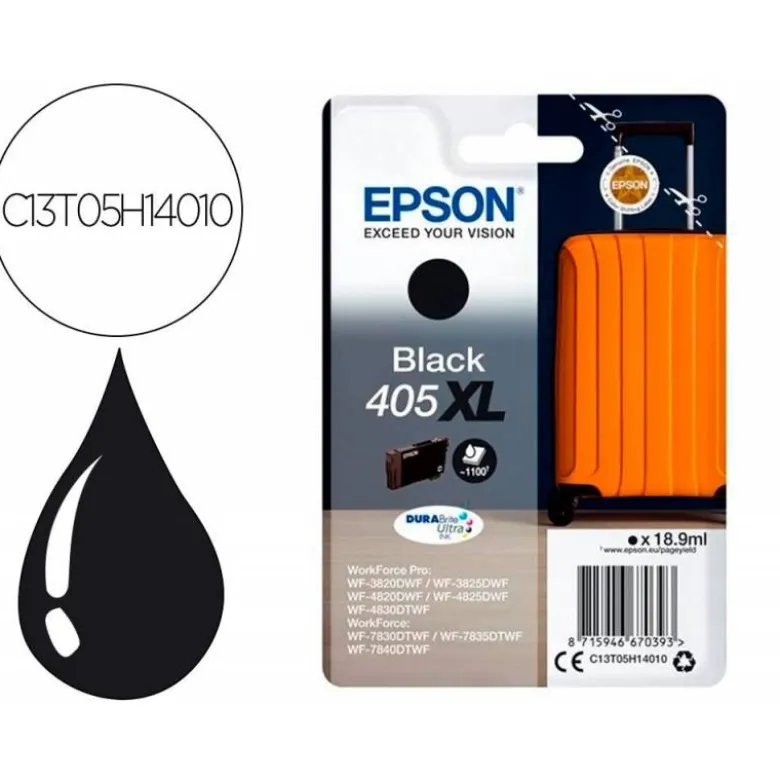 INK-JET EPSON 405XL COLOR NEGRO C13T05H14010