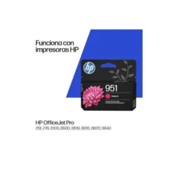 INK-JET HP 951 OFFICEJET PRO 276/8100/8600/8610/8620/8640 MAGENTA 700 PAGINAS