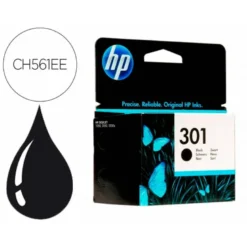 INK-JET HP N.301 NEGRO DESKJET/ 1050/ 2540/ 3050 ENVY 4500 5530 OFFICEJET 2620 4630