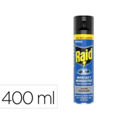 INSECTICIDA RAID SPRAY MOSCAS Y MOSQUITOS FRESCOR NATURAL BOTE DE 400 ML