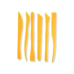 INSTRUMENTOS DE MODELAR LIDERPAPEL PARA ARCILLA Y PLASTILINA CAJA DE 6 PIEZAS