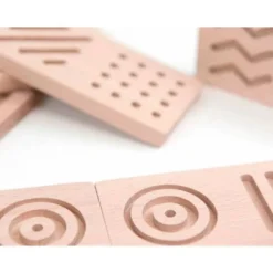 JUEGO DIDACTICO ANDREUTOYS DOMINO SENSORIAL MADERA 28 PIEZAS +2 AÑOS