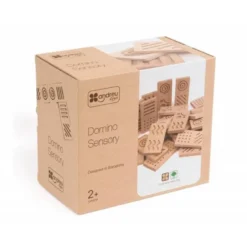 JUEGO DIDACTICO ANDREUTOYS DOMINO SENSORIAL MADERA 28 PIEZAS +2 AÑOS