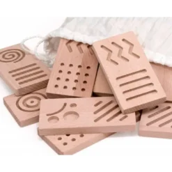 JUEGO DIDACTICO ANDREUTOYS DOMINO SENSORIAL MADERA 28 PIEZAS +2 AÑOS