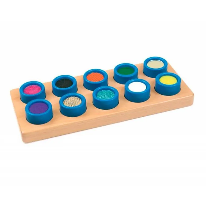 JUEGO DIDACTICO ANDREUTOYS CUBOS TACTILES 10 TEXTURAS +2 AÑOS