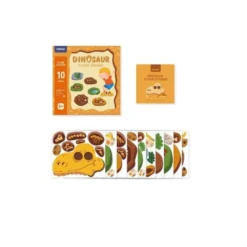 JUEGO DIDACTICO MIDEER DINOSAURIO CON 64 ADHESIVOS PARA SUELO REMOVIBLES +3 AÑOS