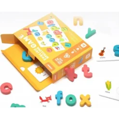 JUEGO DIDACTICO MIDEER EMPAREJAR LETRAS EN INGLES +3 AÑOS