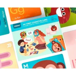 JUEGO DIDACTICO MIDEER MI PRIMERA TARJETA COGNITIVA EN INGLES +1 AÑO