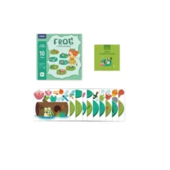 JUEGO DIDACTICO MIDEER RANA CON 63 ADHESIVOS PARA SUELO REMOVIBLES +3 AÑOS