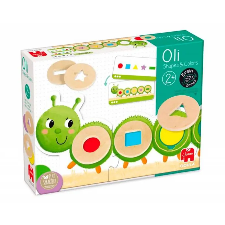 JUEGO GOULA DIDACTICO LA ORUGA OLI FORMAS Y COLORES +2 AÑOS