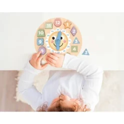 JUEGO INFANTIL IMAGINOVO MADERA RELOJ +3 AÑOS 13 PIEZAS 29X29X3,5CM