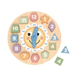 JUEGO INFANTIL IMAGINOVO MADERA RELOJ +3 AÑOS 13 PIEZAS 29X29X3,5CM
