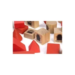 JUEGO MINILAND DE CONSTRUCCCION 100 PIEZAS MATERIAL MADERA ECOLOGICA