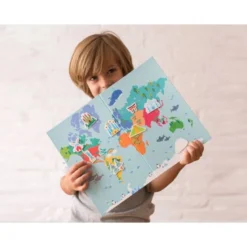 JUEGO APLI DIDACTICO MAGNETICO MAPA MUNDI 40 PIEZAS