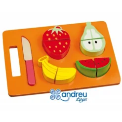 Juego de Imitacion para bebes a partir de 1 año Frutas para cortar Ambitoys