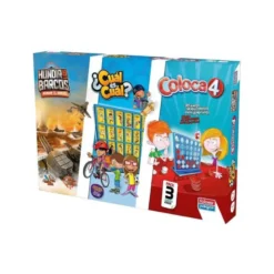 Juego de Mesa Cuatro en linea + Cual es cual + Hundir los barcos Falomir