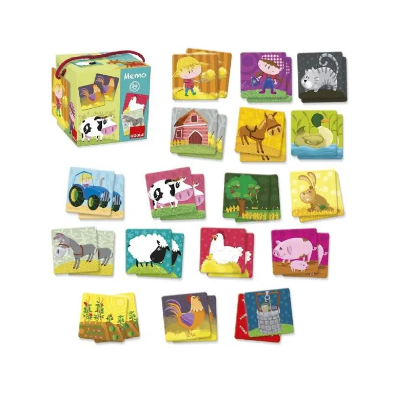 Juego didactico a partir de 3 años Memo granja Diset
