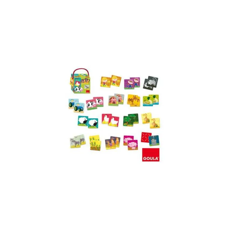 Juego didactico a partir de 3 años Memo granja Diset
