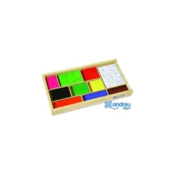 Juego Didactico a partir de 3 años Barras de Fracciones Andreutoys