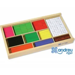 Juego Didactico a partir de 3 años Barras de Fracciones Andreutoys