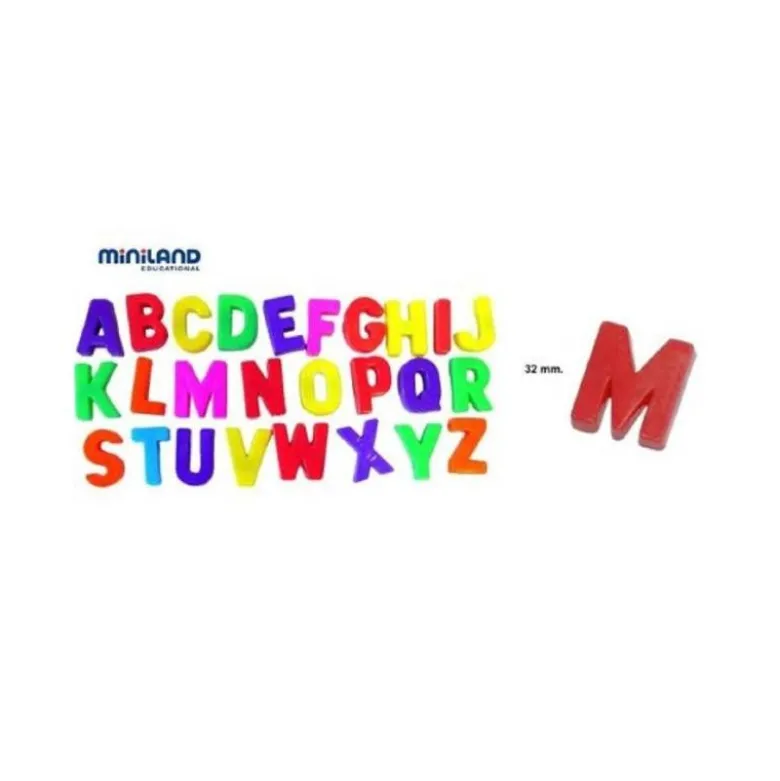Juego Didactico a partir de 3 años Letras magneticas mayusculas Miniland