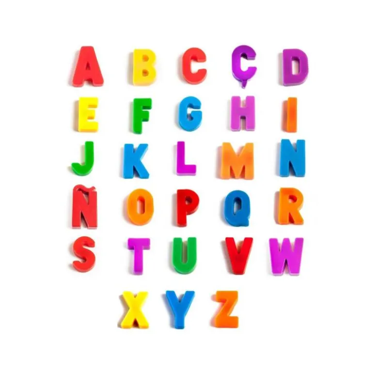 Juego Didactico a partir de 3 años Letras magneticas mayusculas Miniland