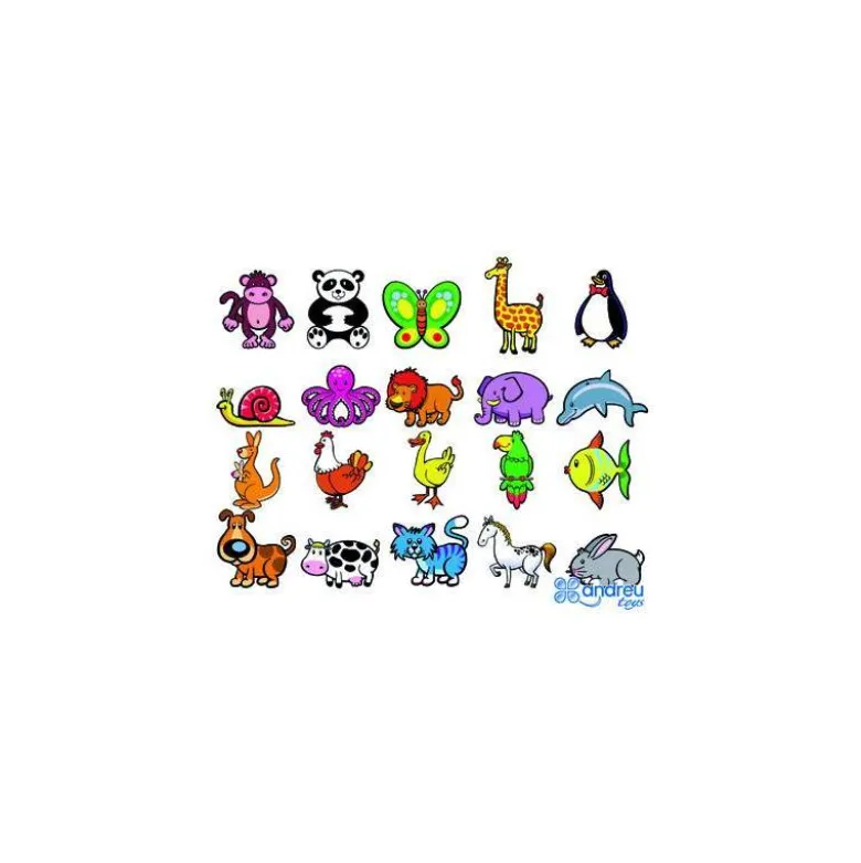 Juego Didactico a partir de 18 meses Animales magneticos Andreutoys
