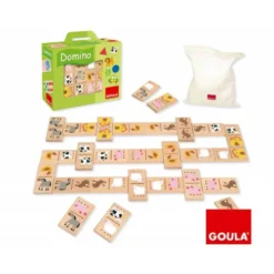Juego didactico a partir de un año Dominó granja Goula
