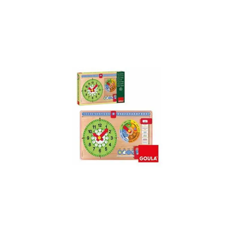Juego didáctico a partir de 3 años Reloj calendario Goula