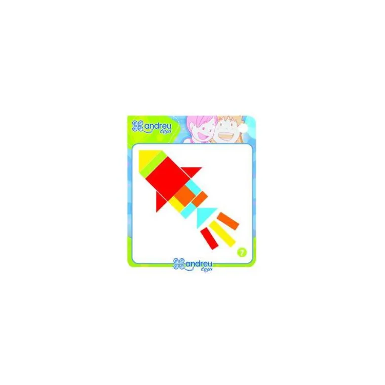 Juego Didáctico a partir de 3 años Caja de formas magneticas Andreutoys