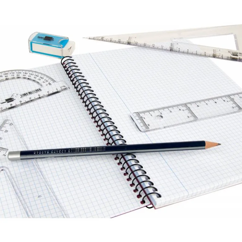 Juego escuadra cartabon regla y semicirculo Liderpapel