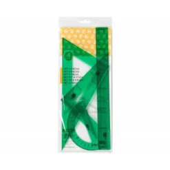 Juego escuadra cartabon regla y semicirculo