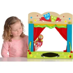 Juego Infantil a partir de 3 años Tetro de marionetas de sobremesa Fiesta Crafts
