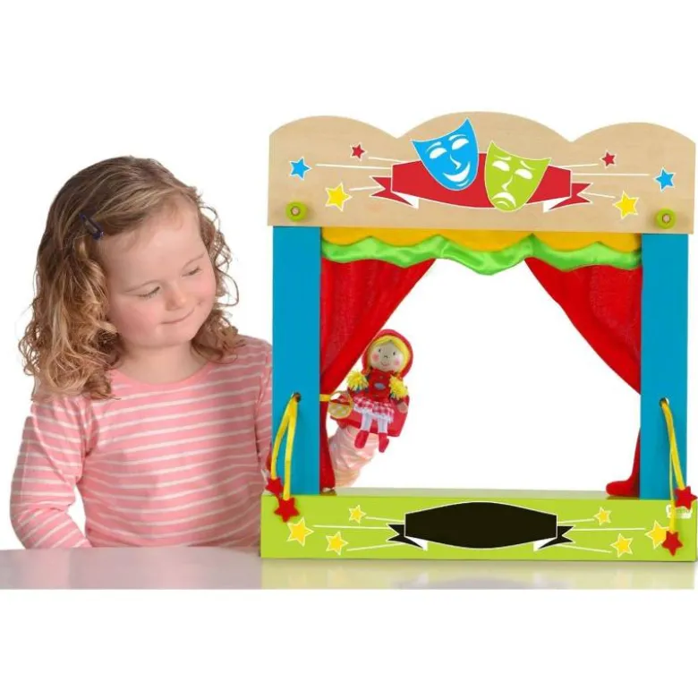 Juego Infantil a partir de 3 años Tetro de marionetas de sobremesa Fiesta Crafts