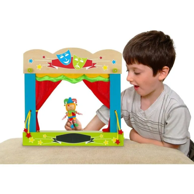 Juego Infantil a partir de 3 años Tetro de marionetas de sobremesa Fiesta Crafts