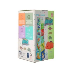 JUEGO INFANTIL IMAGINOVO CUBOS APILABLES NIDOS DINOSAURIOS +12 MESES 12 PIEZAS 13X13X13CM