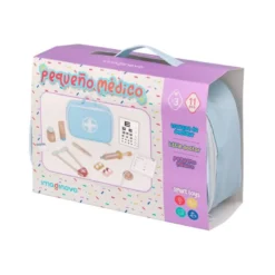 JUEGO INFANTIL IMAGINOVO MADERA MALETIN DE MEDICO +3 AÑOS 11 PIEZAS 24,5X18X10CM